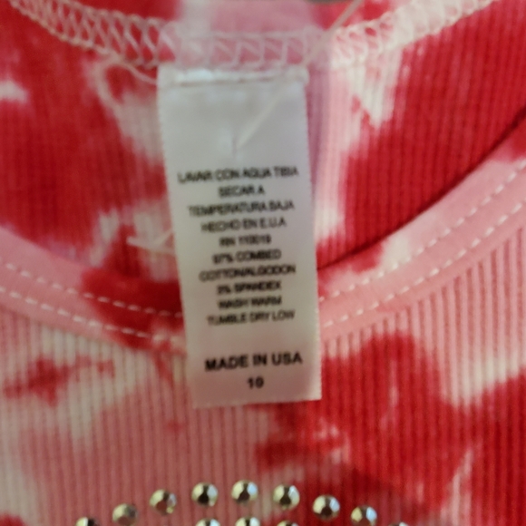 Undee Bandz size 10 girls tie dye peace dress - Picture 3 of 7